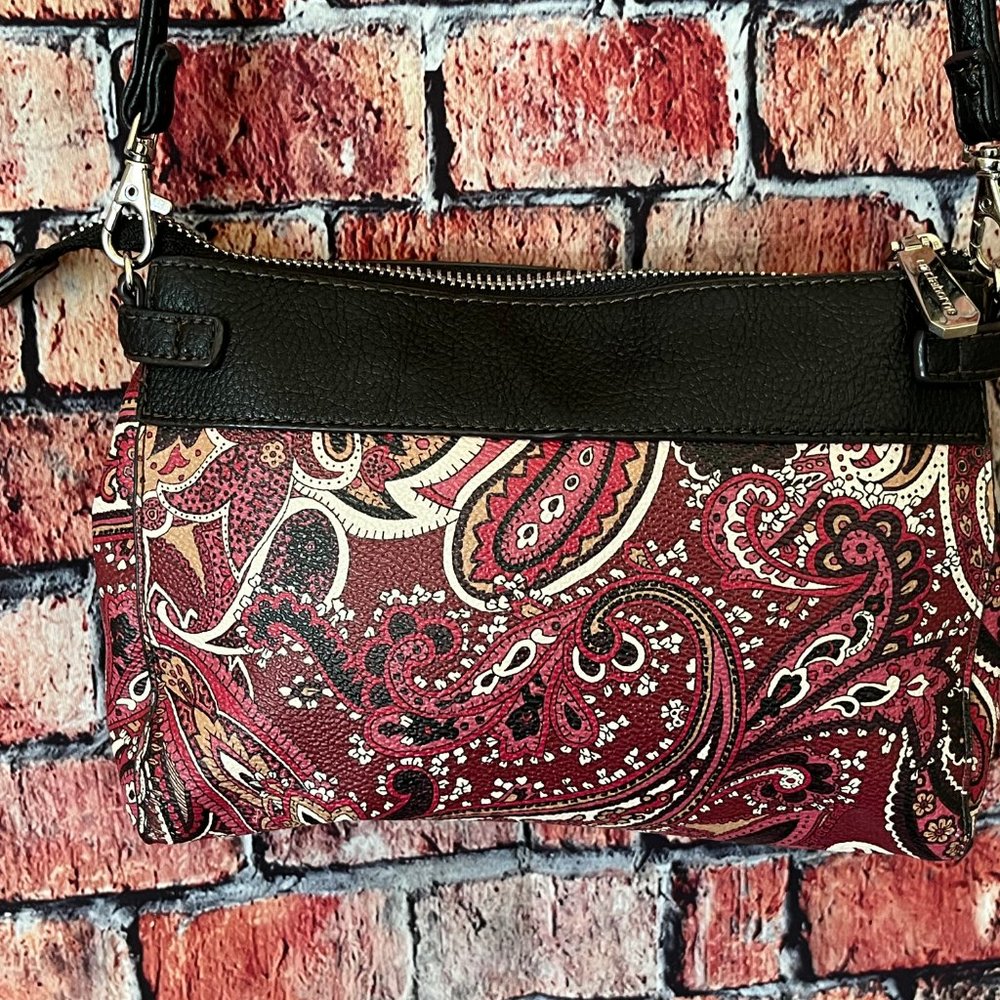 EUC Liz Claiborne Paisley Crossbody Bag - Picture 2 of 9